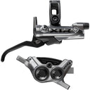 XTR M9220 Enduro Disc Brake And Lever - Post Mount - 4-Piston Caliper - SM-BH90-SBM Hose - Finned Metal Pads - Gray