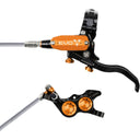 EVO GR4 Gravity Disc Brake & Lever Set - Post Mount - 4-Piston - Braided Hydraulic Hose
