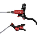 EVO GR4 Gravity Disc Brake & Lever Set - Post Mount - 4-Piston - Braided Hydraulic Hose