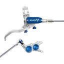 EVO GR4 Gravity Disc Brake & Lever Set - Post Mount - 4-Piston - Braided Hydraulic Hose