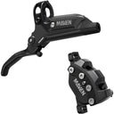 Maven Base 4-Piston Disc Brake And Lever - Post Mount - Aluminum Lever - SS Hardware - Diffusion Black - A1 - Blasted Black anodized