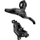 DB4 4-Piston Disc Brake And Lever - Front or Rear - 2000mm Hose - Post Mount - Aluminum Lever - A1 - Diffusion Black Anodized