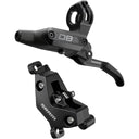 DB6 4-Piston Disc Brake And Lever - Front or Rear - 2000mm Hose - Post Mount - Aluminum Lever - A1 - Diffusion Black Anodized