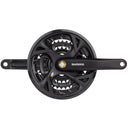 Altus FC-M371 Crankset - 9-Speed - 48/36/26t - Riveted - Square Taper JIS Spindle Interface - Black