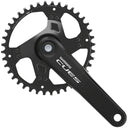 CUES FC-U4000-1 Crankset - 9/10/11-Speed - Riveted - Square Taper JIS Spindle Interface - Black
