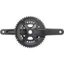Sword 2x Crankset - 10-Speed - 110 Asym BCD - 24mm Spindle - Black - Gray