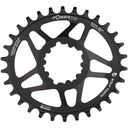 Powertrac Elliptical SRAM 3-Bolt Direct Mount Chainrings - Black