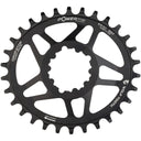 Powertrac Elliptical SRAM 3-Bolt Direct Mount Chainrings - Black