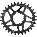 Powertrac Elliptical SRAM 3-Bolt Direct Mount Chainrings - Black