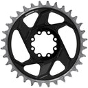 XX Downhill T-Type Direct Mount Chainring - 7-Speed - 8-Bolt Direct Mount - 6mm Offset - Aluminum - D1 - Black/Silver