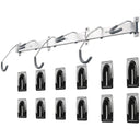 Track Rack Wall Mount Storage Rack - Silver