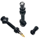 Tubeless Universal+ Valves - Alloy - Pair - Black