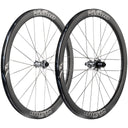 Metron RS 45 Silver Edition Wheelset - 700 - 12 x 100mm/12 x 142mm - Center-Lock - Carbon - Black - 12mm Thru x 142mm - Center-Lock Disc - 23mm internal - Tubeless Ready Clincher
