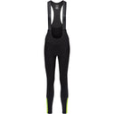 Swiftride Thermo Bib Tights + Women's - Black/Neon Yellow