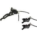 Tech 3 E4 Duo Disc Brakes And Lever Kit - Front and Rear - Hydraulic - Post Mount - Black