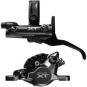 Deore XT M8200 Disc Brake And Lever - Post Mount - 2-Piston Caliper - SM-BH90-SBM Hose - Fin Metal Pads - Black