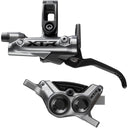 XTR M9220 Enduro Disc Brake And Lever - Post Mount - 4-Piston Caliper - SM-BH90-SBM Hose - Finned Metal Pads - Gray