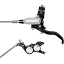 EVO GR4 Gravity Disc Brake & Lever Set - Post Mount - 4-Piston - Braided Hydraulic Hose
