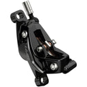 Level Silver Stealth 4-Piston Disc Brake And Lever - Post Mount - Aluminum Lever - SS Hardware - C1 - Black