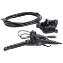 Clara Pro Disc Brake And Lever - Post Mount - 4-Piston - Aluminum Lever Blade - Black