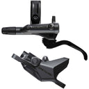 Deore M6200 Disc Brake And Lever - Post Mount - 2-Piston Caliper - SM-BH90-SS Hose - Metal Pads - Gray/Black