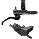 Deore M6200 Disc Brake And Lever - Post Mount - 2-Piston Caliper - SM-BH90-SS Hose - Metal Pads - Gray/Black