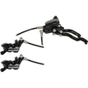 Tech 3 Duo V4 Disc Brake And Lever Set - Front and Rear - Hydraulic - Post Mount - Black