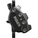 Maven Base 4-Piston Disc Brake And Lever - Post Mount - Aluminum Lever - SS Hardware - Diffusion Black - A1 - Blasted Black anodized