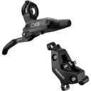 DB4 4-Piston Disc Brake And Lever - Front or Rear - 2000mm Hose - Post Mount - Aluminum Lever - A1 - Diffusion Black Anodized