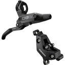 DB6 4-Piston Disc Brake And Lever - Front or Rear - 2000mm Hose - Post Mount - Aluminum Lever - A1 - Diffusion Black Anodized
