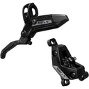 Motive Silver 4-Piston Disc Brake And Lever - Post Mount - Aluminum Lever - A1 - Polished Black anodized