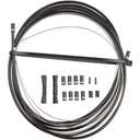 Stainless Steel Shift Cable And Housing Kit - Road/MTB, 4mm, Reinforced Linear Strand, Black