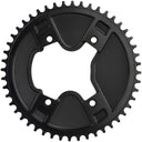 110 Asymmetrical BCD Aero Chainrings For 12-Speed Shimano GRX 800 Series - 110 Asymmetric BCD - 4-Bolt - Drop-Stop ST - For Shimano GRX 800 Series - Black