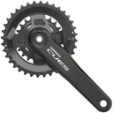 CUES FC-U4000-2 Crankset - 9/10/11-Speed - Riveted - Square Taper JIS Spindle Interface - Black