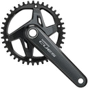 CUES FC-U8000-1 Crankset - 9/10/11-Speed - Asymmetric 96 BCD - Hollowtech II - Black
