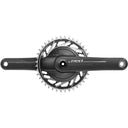 Red 1x XPLR AXS 13-Speed Power Meter Wide Crankset E1 - 8-Bolt PM Spider - DUB Spindle - Natural Carbon
