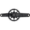 Silver DH-1 Crankset - 3-Bolt Direct Mount 34t Chainring - 28.99mm (DUB Type) Spindle - Black
