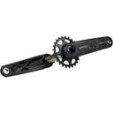 Silver DJ-1 Crankset - 3-Bolt Direct Mount 25t Chainring - 24mm Chromoly Spindle - Black