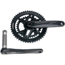 Gossamer Pro 2x Megaexo Crankset - For Shimano 12-Speed HG+ - DM/90 BCD - MegaExo Spindle - Black