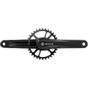S100 Eagle Crankset - 32t Steel Chainring - Aluminum Crankarms - For Powerspine Bottom Bracket - B1 - Black