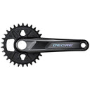 Deore M6100 Crankset - 12-Speed - 32t - Black