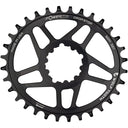 Powertrac Elliptical SRAM 3-Bolt Direct Mount Chainrings - Black