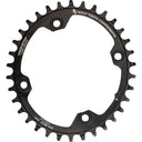 Elliptical 104 BCD Chainrings - 4-Bolt - Black