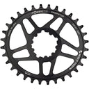 Powertrac Elliptical SRAM 3-Bolt Direct Mount Chainrings - Black