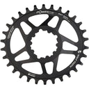 Powertrac Elliptical SRAM 3-Bolt Direct Mount Chainrings - Black