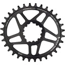 Powertrac Elliptical SRAM 3-Bolt Direct Mount Chainrings - Black