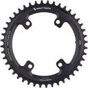 110 Asymmetrical BCD Chainrings For 12-Speed Shimano GRX - 110 Asymmetric BCD - 4-Bolt - Drop-Stop ST - For Shimano GRX Cranks - Black