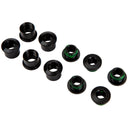 Road Double Chainring Aluminum Boltset 10 pieces, Black, Also Fits Omnium Cranks