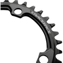 Narrow Wide Hyperglide+ Chainring - 104 BCD - 4-Bolt - Requires Shimano 12-speed Hyperglide+ Chain - 7075 Aluminum - Black