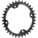 Elliptical 104 BCD Chainrings - 4-Bolt - Black